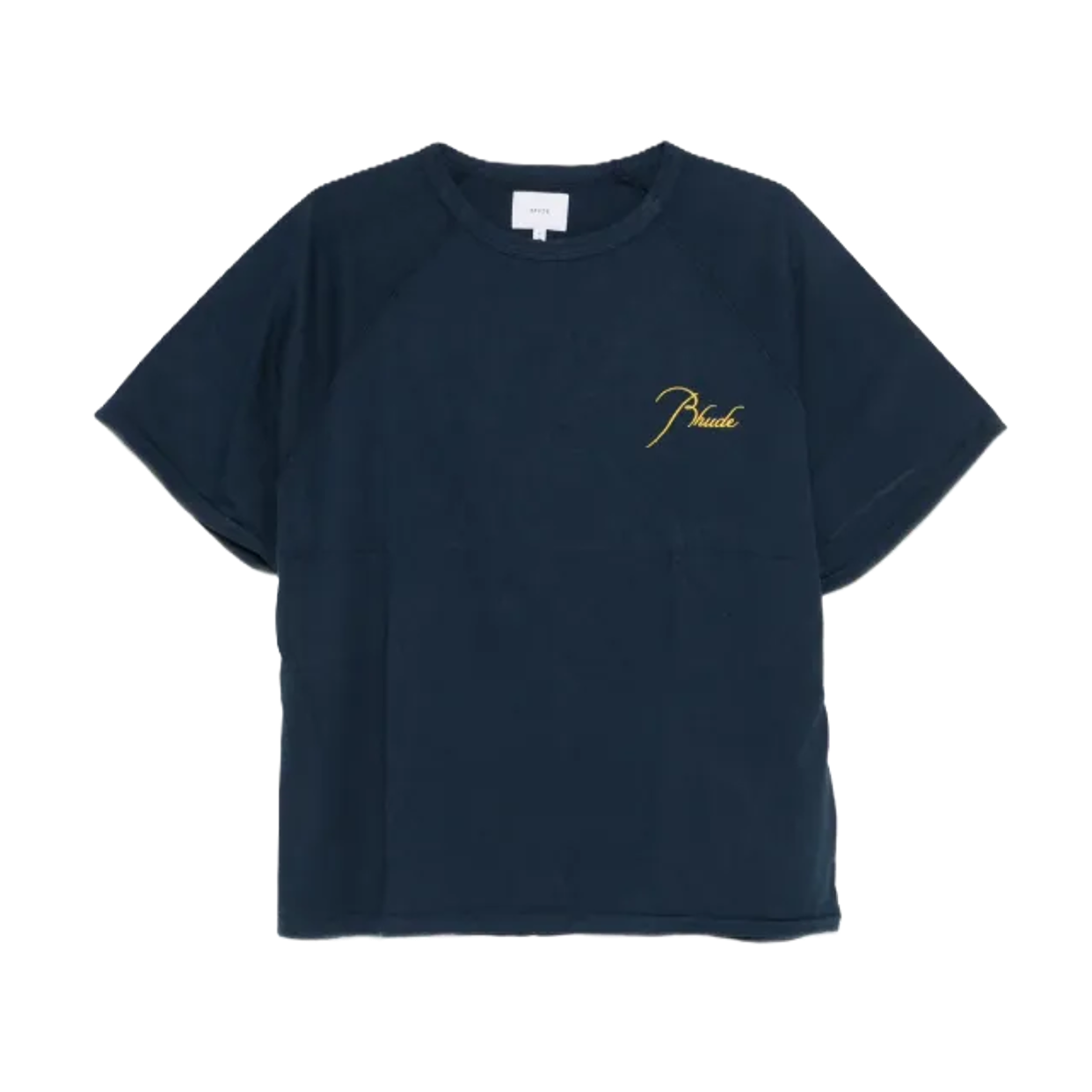 RHUDE TEE 'CLASSIC NAVY YELLOW'