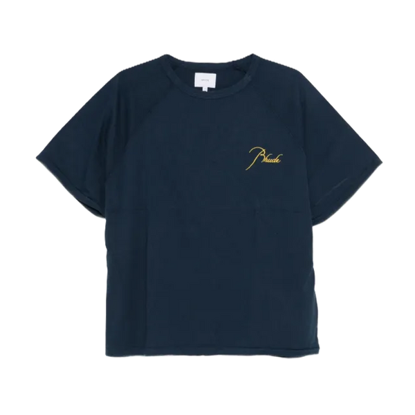 RHUDE TEE 'CLASSIC NAVY YELLOW'