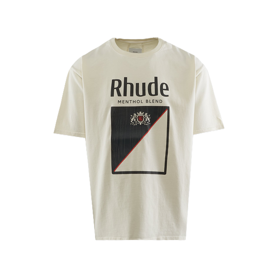 RHUDE TEE 'COLLINS FUMAR WHITE BLACK RED'