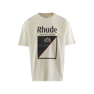 RHUDE TEE 'COLLINS FUMAR WHITE BLACK RED'