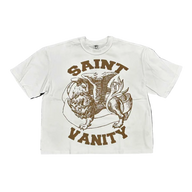 SAINT VANITY TEE 'WHITE BROWN'