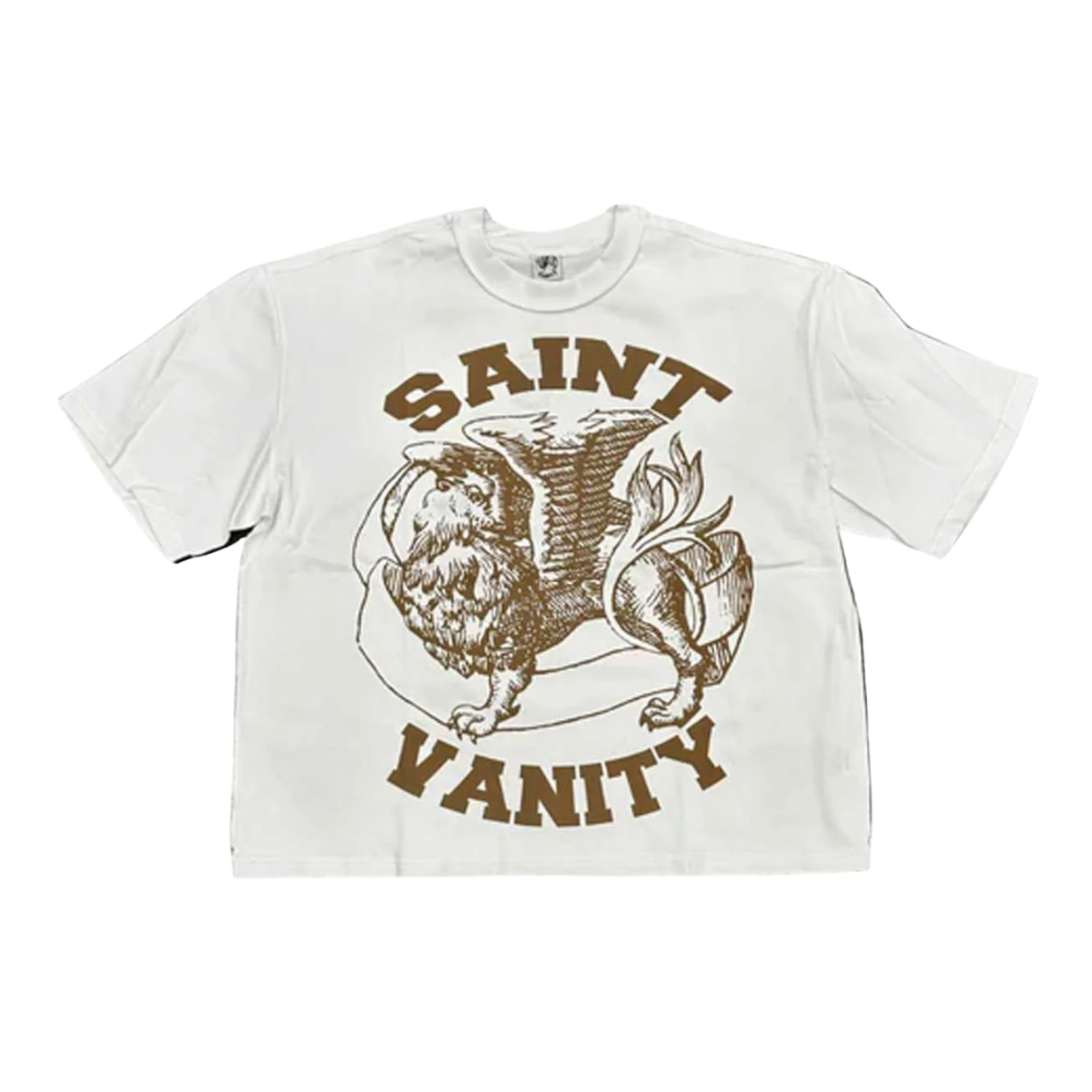 SAINT VANITY TEE 'WHITE BROWN'