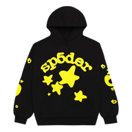 SPIDER HOODIE 'BELUGA BLACK YELLOW'