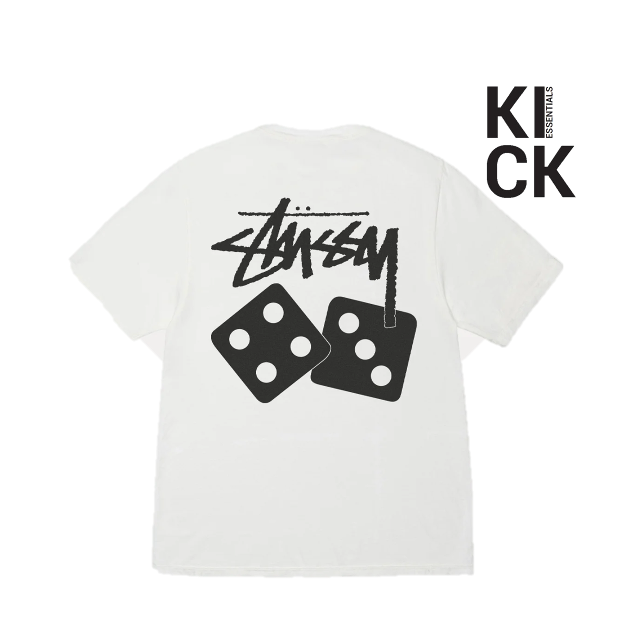 STUSSY TEE 'DICE NATURAL'