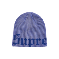 SUPREME BEANIE 'OLD ENGLISH PRINTED ROYAL'