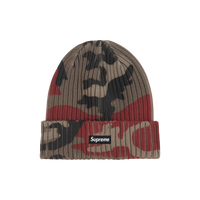 SUPREME BEANIE 'OVERDYED RED CAMO'