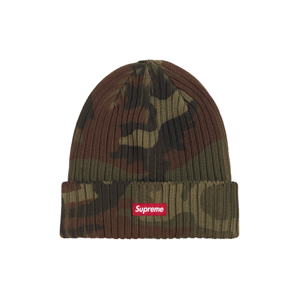SUPREME BEANIE 'OVERDYED WOODLAND CAMO'