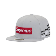 SUPREME HAT 'BONES BOX LOGO NEW ERA GREY'