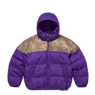 SUPREME PUFFER 'LEATHER YOKE PURPLE'