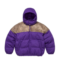 SUPREME PUFFER 'LEATHER YOKE PURPLE'