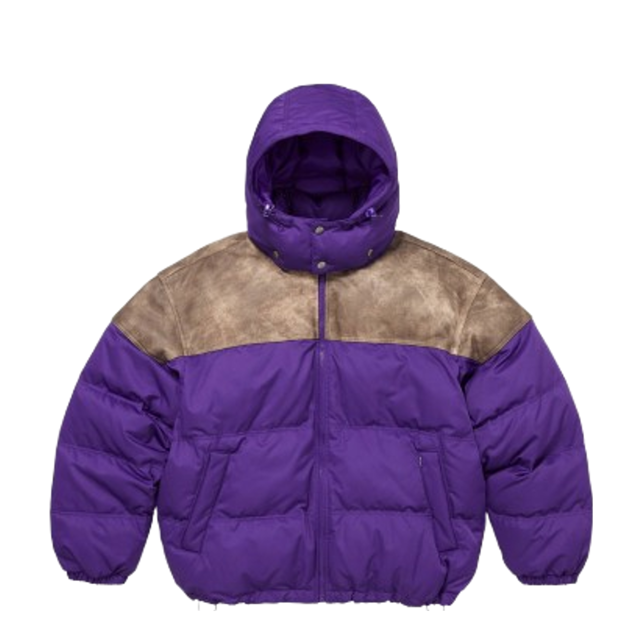 SUPREME PUFFER 'LEATHER YOKE PURPLE'