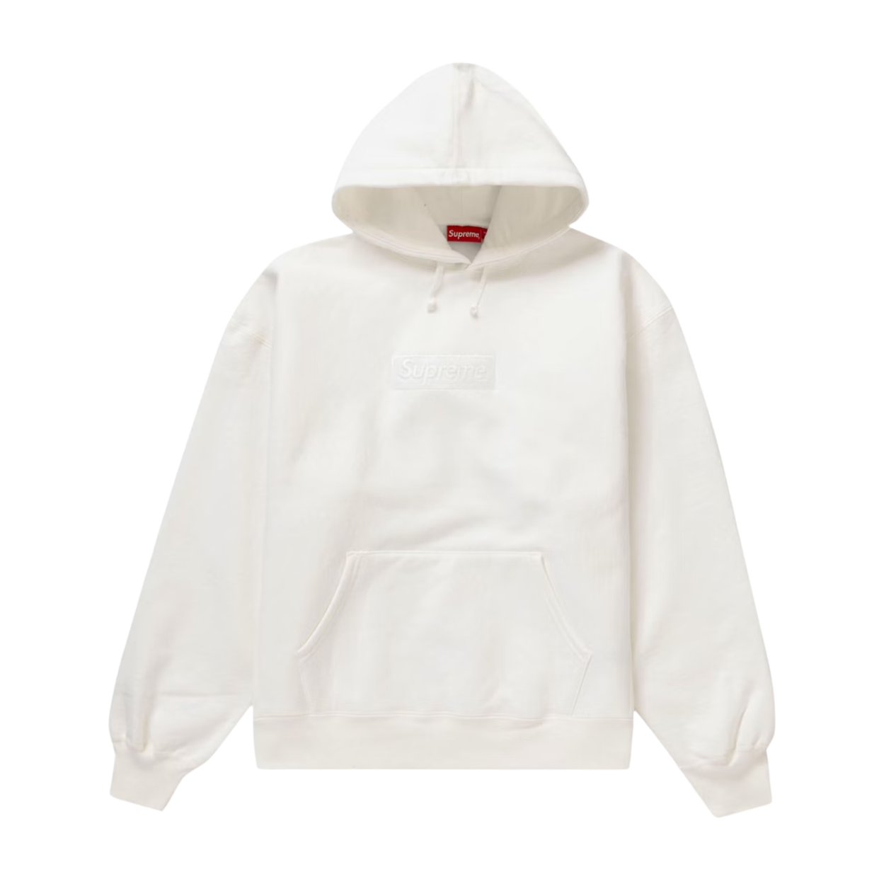 SUPREME HOODIE 'BOX LOGO WHITE FW23'