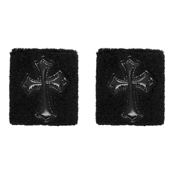 CHROME HEARTS SWEATBAND 'LEATHER PATCH BLACK'