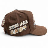 Temporary Forevers Fun Forever hat in mocha, This All Ends side studio view