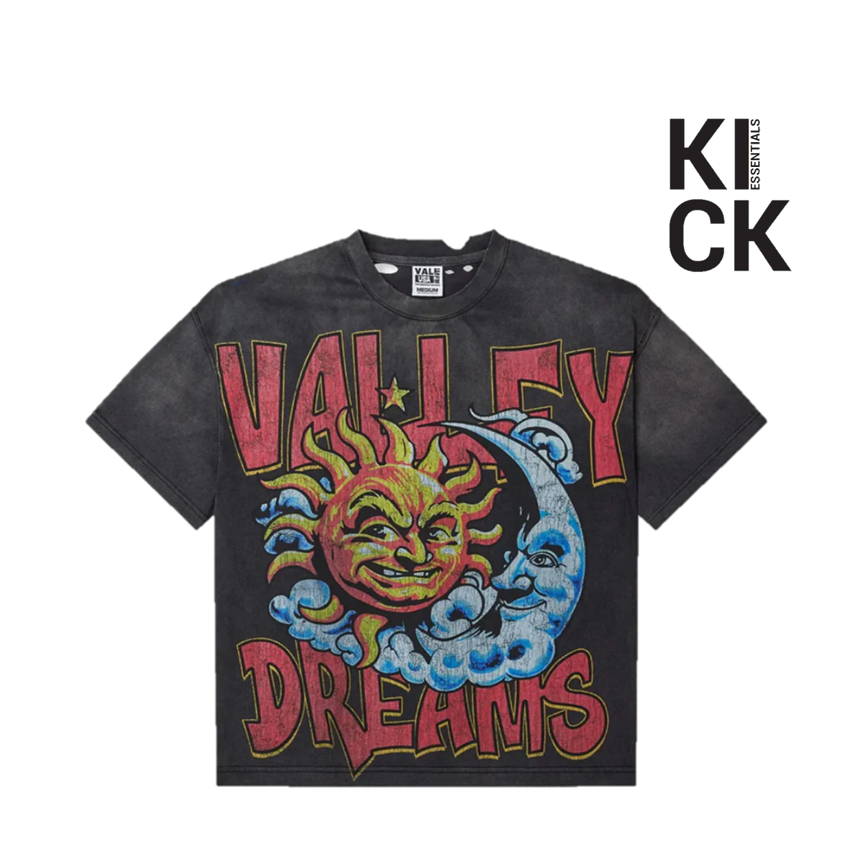 VALE FOREVER TEE 'THRASHED BLACK'