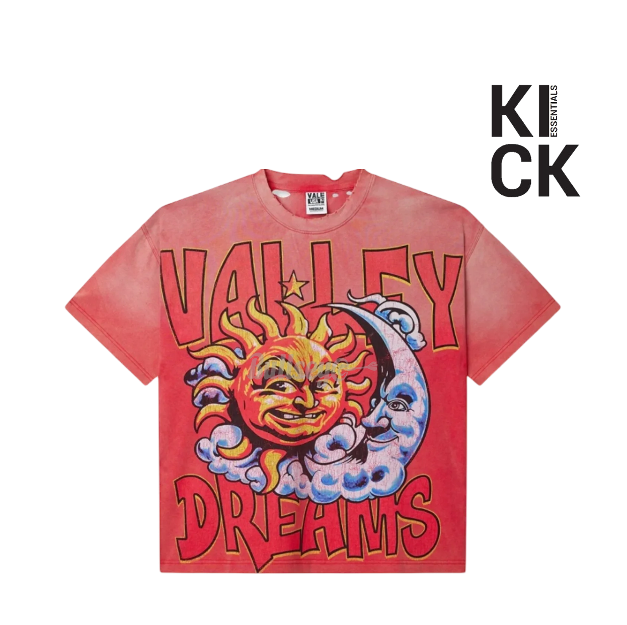 VALE FOREVER TEE 'THRASHED RED'