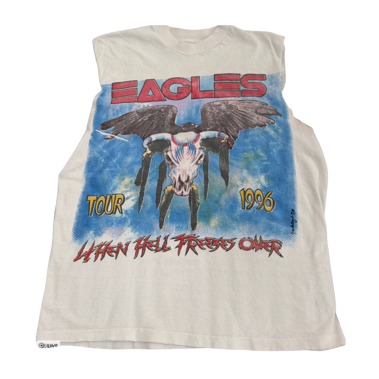 VINTAGE TANK 'EAGLES WHITE'