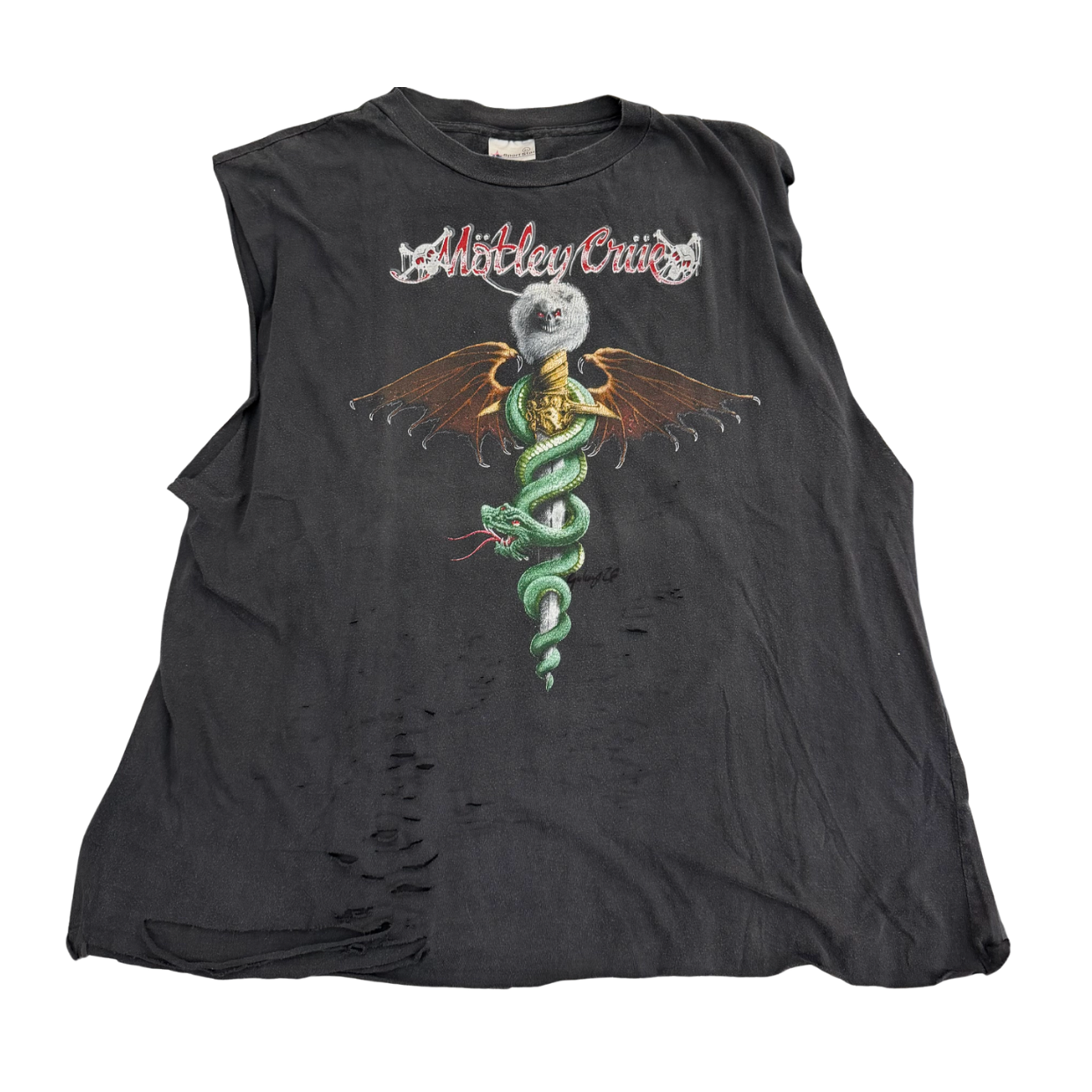 VINTAGE TANK 'MOTLEY CREW BLACK'