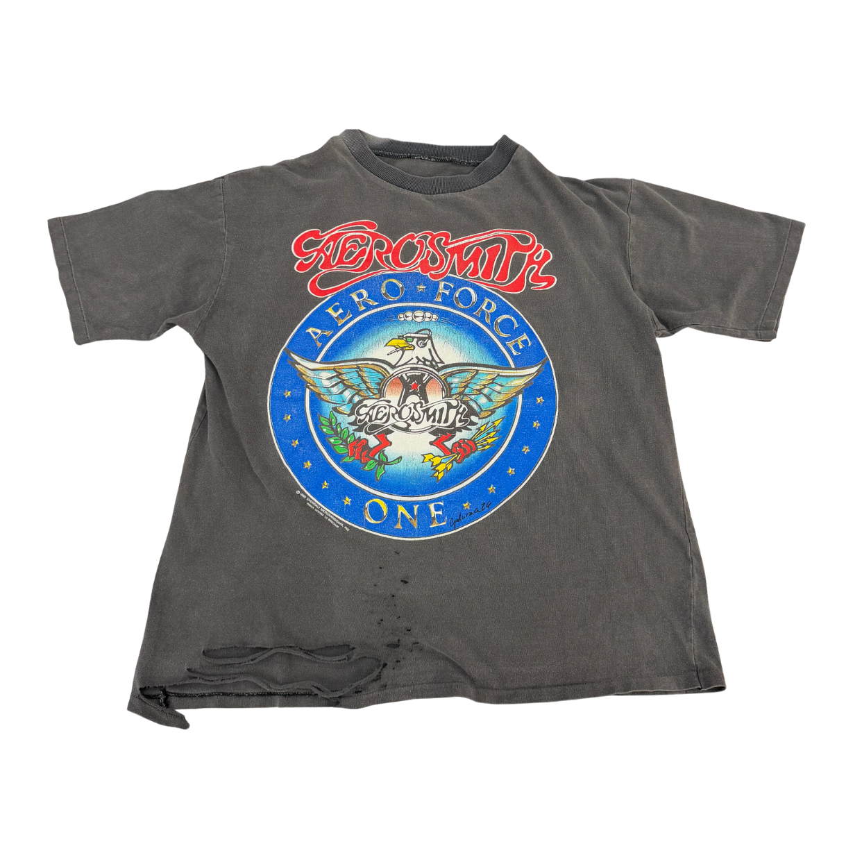 VINTAGE TEE 'AEROSMITH AF1 BLACK'