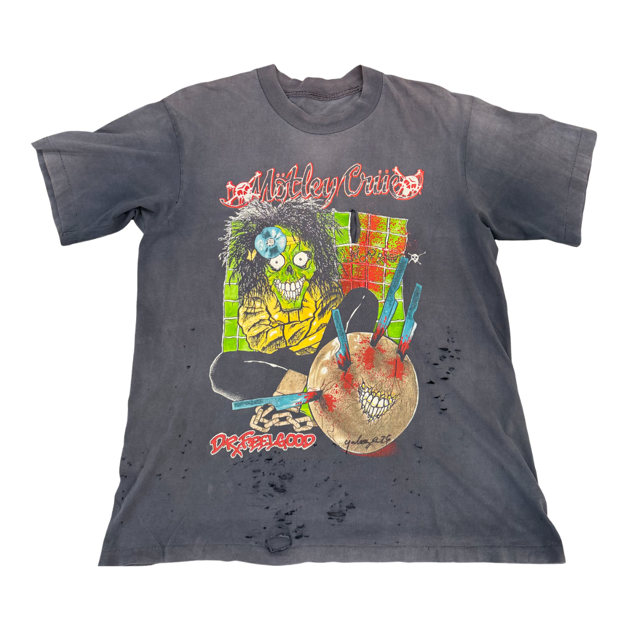 VINTAGE TEE 'MOTLEY CREW BLACK'