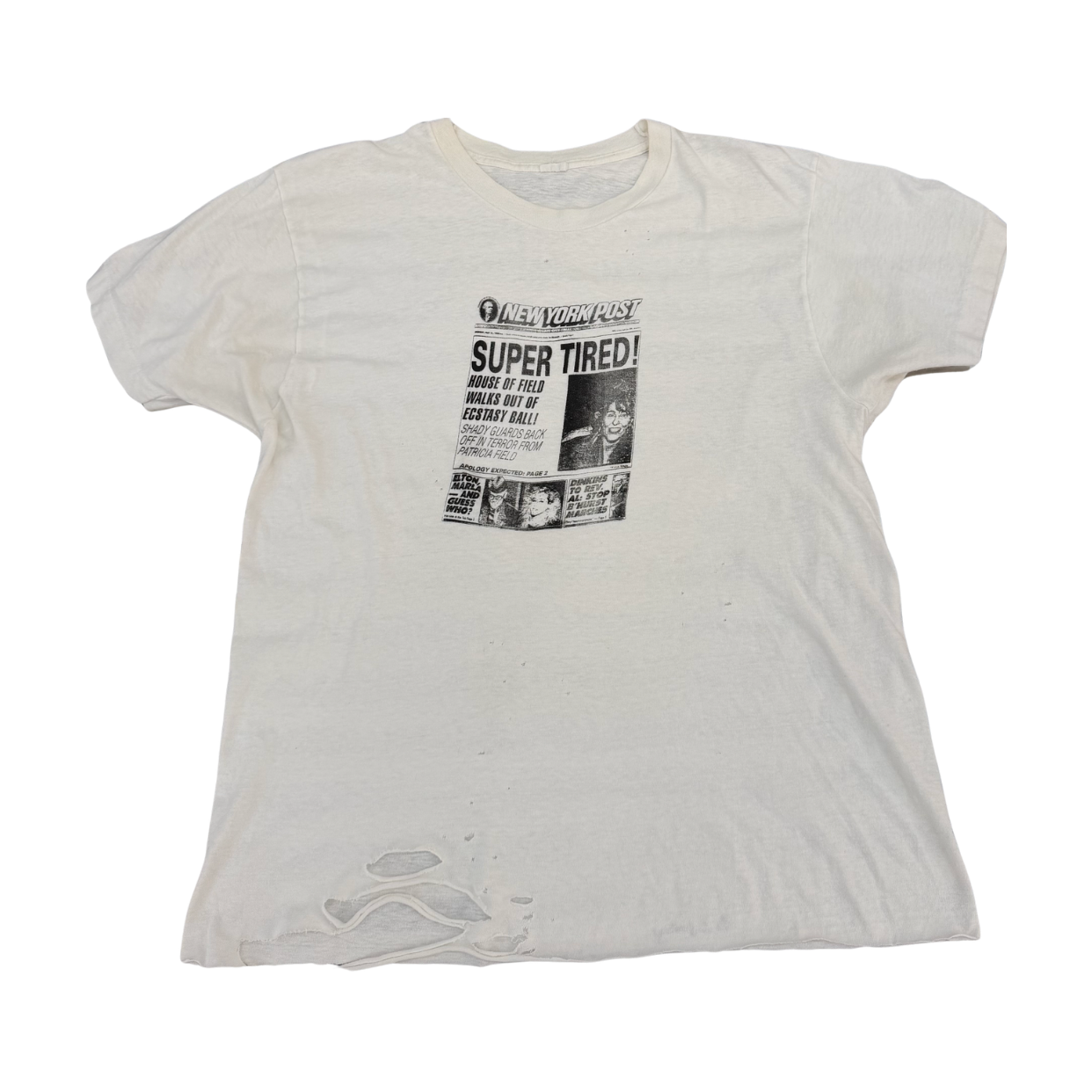 VINTAGE TEE 'SUPER TIRED WHITE'