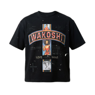 WAKOSHI TEE 'LOVE HATE WAR BLACK'